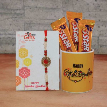 Rakhi Combo Mug With Chocolate