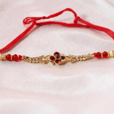 Multicolor Stone designer Rakhi