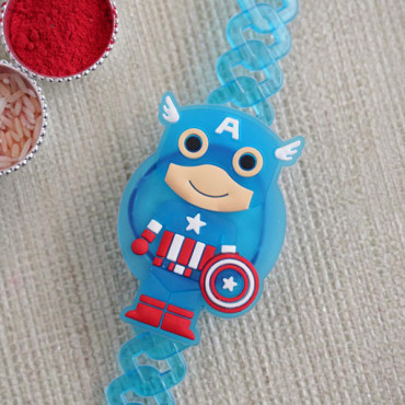 Captain America Bracelet Kids Rakhi