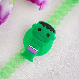 Green Hulk Bracelet Kids Rakhi