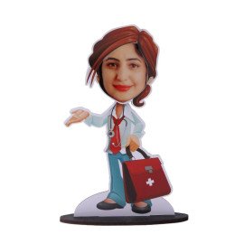 Customised lady Doctor Caricature