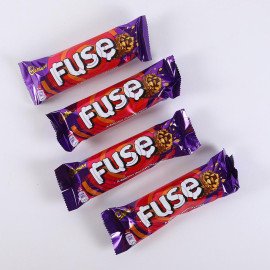 Pink Rose cute Teddy with Cadbury Fuse bar set of 4