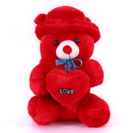 Romantic Cute love Red  Teddy Bear with Heart