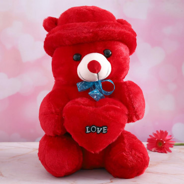 Romantic Cute love Red  Teddy Bear with Heart