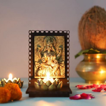 Maa Laxmi Idol T light Holder