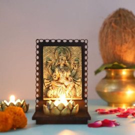 Maa Laxmi Idol T light Holder
