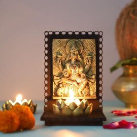 Maa Laxmi Idol T light Holder