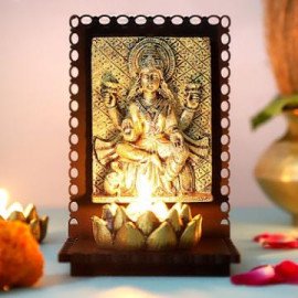 Maa Laxmi Idol T light Holder