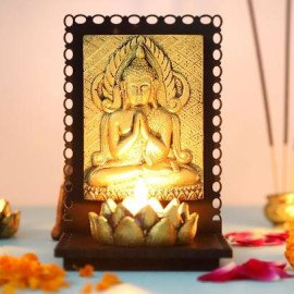 Serene Buddha T Light Holder