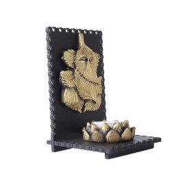 Leaf Ganesha T Light Holder