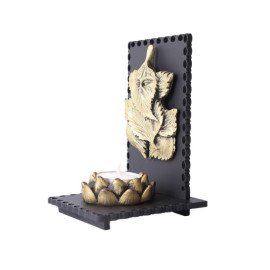 Leaf Ganesha T Light Holder