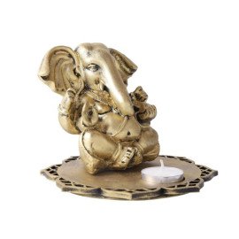 Siddhi Ganesha With Decorative Wooden Tray  and T light