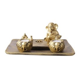 Relaxing Lord Ganesha With Rat