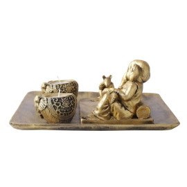 Relaxing Lord Ganesha With Rat
