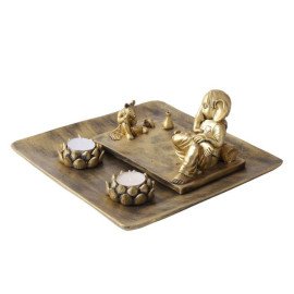 Relaxing Lord Ganesha With Rat