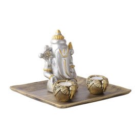 Ganesha in a Wooden Tray