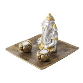 Ganesha in a Wooden Tray