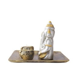 Ganesha in a Wooden Tray