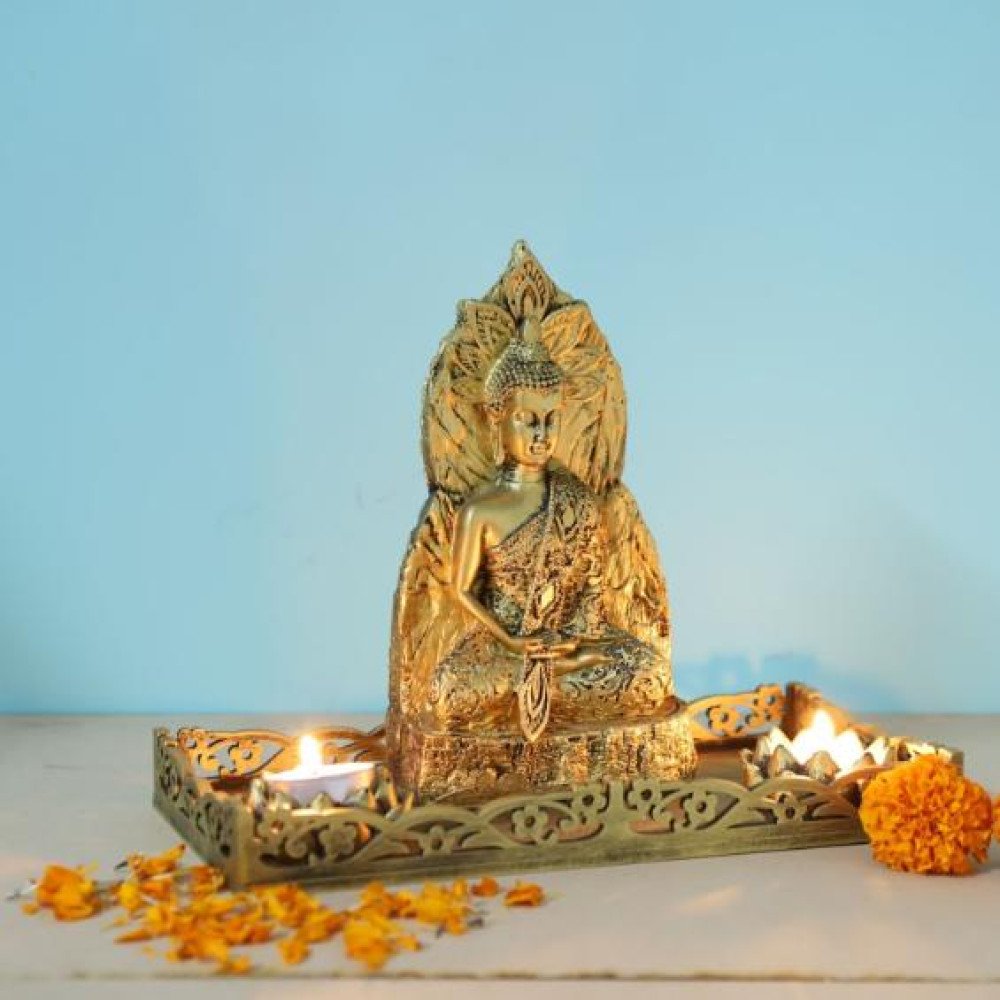 Antique Meditating Buddha Gift Set