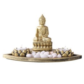 Buddha with T light holder
