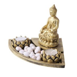 Buddha with T light holder