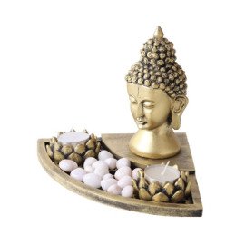 Elegant Buddha God Head in a Oval Shape Tray