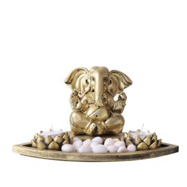 Ganpati Set in a Oval Shape Tray