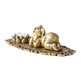Cute Sleeping Ganesha in a Decorated Tray