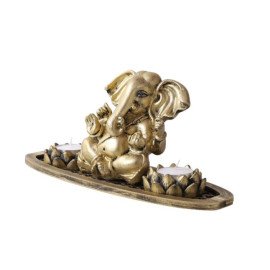 Ganesh Ji T light holder in a Oval Shape Tray