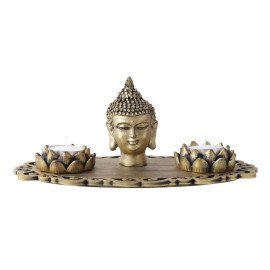 Beautiful Buddha in a Oval Shape Tray