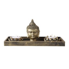 Buddha God Head with T light holder