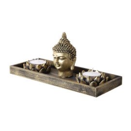 Buddha God Head with T light holder