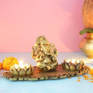 Ganpati Decorative T light holder