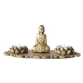 Meditating Buddha with Lotus Shape T light holder