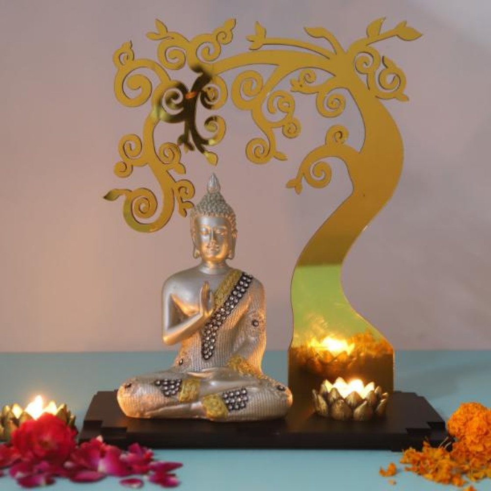 Preaching Buddha below Divine Tree