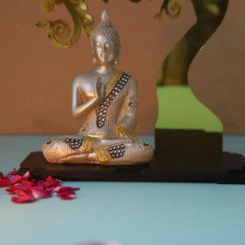 Preaching Buddha below Divine Tree