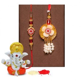 Ganesha Idol with Lumba Rakhi for Rakshabandhan