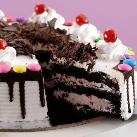 Gems On Top Black Forest Cake