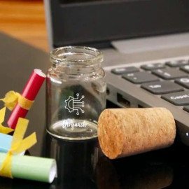 Glass Bottle Personalized Pen Drive 64GB