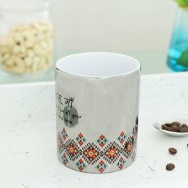 Gratitude For Saasu Maa Silver Personalized Mug
