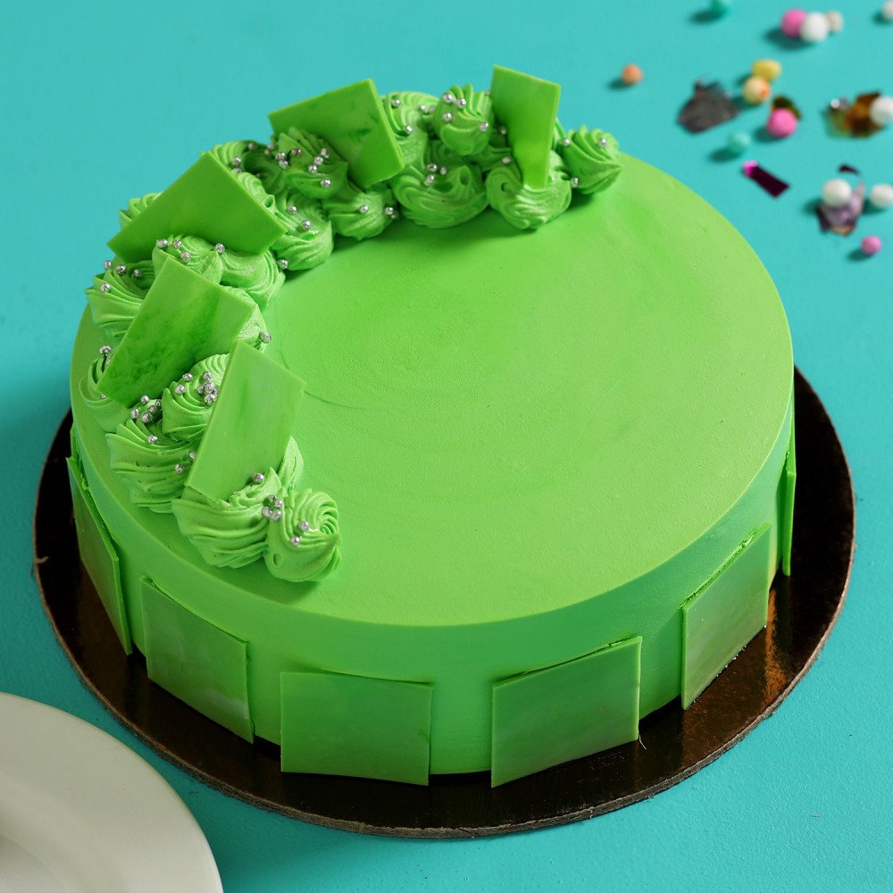 Green Kiwi Mint Sponge Cake