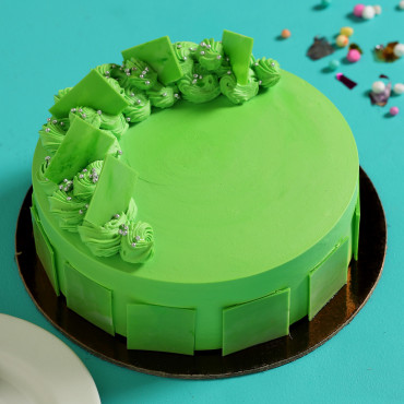Green Kiwi Mint Sponge Cake
