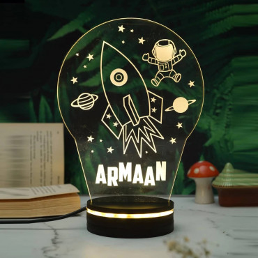 Rocket Personalized Night Lamp 