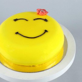 Happy Emoji Pineapple Cake