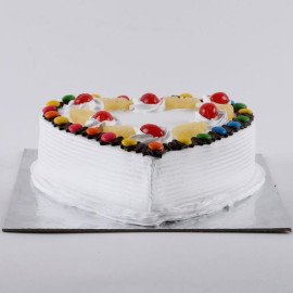 Heart Shaped Pineapple Gems Cake