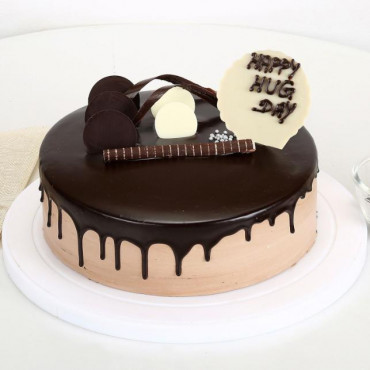 Hug Day Chocolate Cake