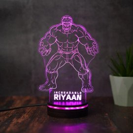 Incredible Hulk Personalized Led Night Lamp