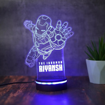 Iron Kid Personalized Led Night Lamp