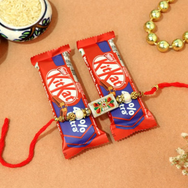 Kit Kat with Traditional Rakhi Combo