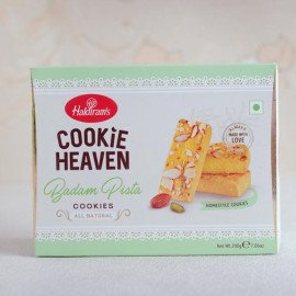 Kundan Rakhi with Haldiram Cookies